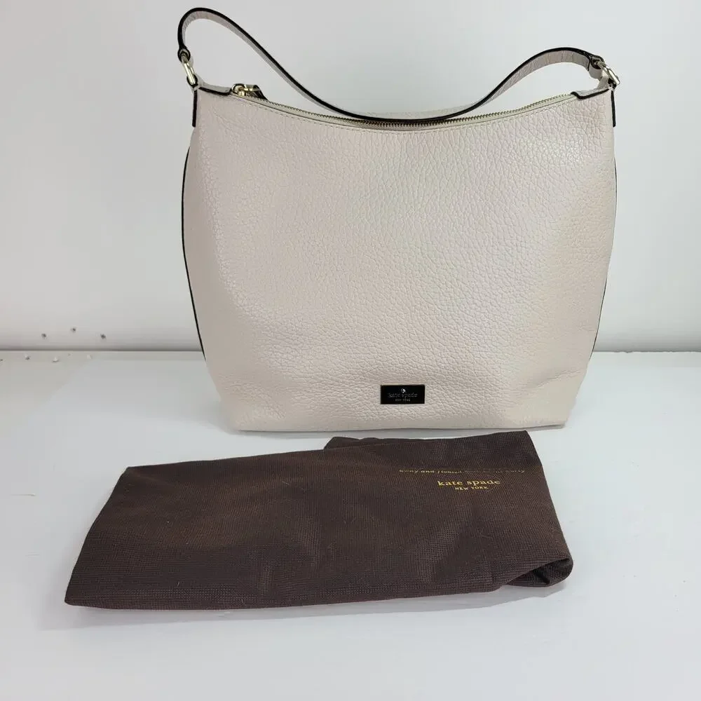 Kate Spade Prospect Place Kiai Hobo Bag Purse Crisp Linen - No Shoulder Strap